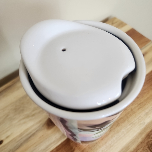 Starbucks 2014 Marble Ceramic Coffee Mug Abstract Geometric Mug Travel Tumbler - Picture 5 of 9